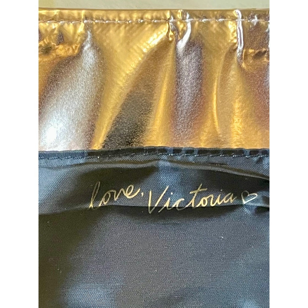Victoria's Secret Rose Gold Quilted Metallic Tote Bag Limited Edition NWT - Picture 3 of 8